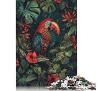 Puzzles for Adults Blossoming Macaw 1000 Piece Jigsaw Puzzles Paper Puzzle for Adults And Age 18 Years Up Puzzle Fun Puzzles Games 38x26cm/1000pcs