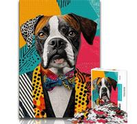 Puzzles for Adults Boxer Dog 1000 Pieces Jigsaw Puzzles for Adults And Teens,gifts for Friends And Family for Age 14 (50x75cm)