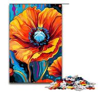 Puzzles for Adults California_Poppy 1000 Piece Wooden Jigsaw for Kids Age 12 Years Up Home Decoration 1000 PCS(75x50cm)