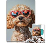 Puzzles for Adults Cavapoo Adult Jigsaw Puzzles 1000 Pieces,Family Game Stress Reliever Difficult Challenge Great Gifts And Toys 50x75cm