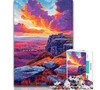 Puzzles for Adults Cliffs at Sunset 1000 Pieces Jigsaw Puzzles For Teens And Adults,Learning Educational Toy for Is Ideal As A Gift for The Whole Family 26x38cm