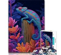 Puzzles for Adults Color Chameleon Adult Jigsaws 1000 Pieces Difficult,Challenging Game for The Whole for Women, Gifts for Men (26x38cm)