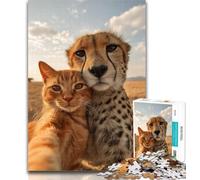 Puzzles for Adults Colored Alpaca 1000 Pieces Jigsaw Puzzles for Adults And Teens,Family Game Birthday Gifts.Challenge High Difficulty 26x38cm