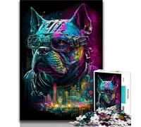 Puzzles for Adults Colored Mechanical Dog 1000 Piece Jigsaw Puzzles for Adults Gifts,Educational Game Challenge Toy for Women And Men (50x75cm)