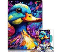Puzzles for Adults Colorful Art Ducks Jigsaw Puzzles for Adults 1000 Pieces,Educational Stress Relief Toy Great Gifts And Toys 26x38cm