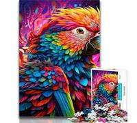 Puzzles for Adults Colorful Art Parrot 1000 Piece Jigsaw Puzzles for Teenagers,Educational Games Home Decoration Deal As Gifts for The Whole Family 26x38cm