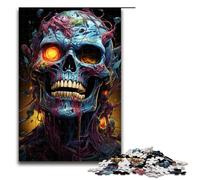 Puzzles for Adults Colorful Hell Demon 1000 Piece Wooden Jigsaw for Kids Age 12 Years Up Home Decoration 1000 PCS(75x50cm)