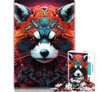 Puzzles for Adults Colorful Red Panda 1000 Piece Jigsaw Puzzles for Teenagers Gifts,Toys Educational Games Stress Relieving Wall Decoration 50x75cm