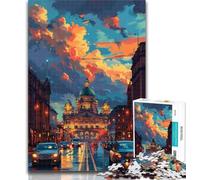 Puzzles for Adults Colorful Taj Mahal Puzzles for Adults 1000 Pieces,Birthday Present, Gifts, Wall Art for And Age 14 Years Up 50x75cm