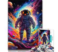 Puzzles for Adults Colourful Astronauts Jigsaw Puzzles for Adults 1000 Pieces,Educational Stress Relief Toy Great Gifts And Toys 50x75cm