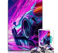 Puzzles for Adults Colourful Classic Sports Cars 1000 Piece Jigsaw Puzzles for Adults Gifts,with Matching Poster And Trivia Sheet for Age 14 (38x26cm)
