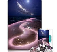 Puzzles for Adults Colourful Dream Beach Puzzles 1000 Pieces for Adults,Toys Educational Games Stress Relieving Parent-child Interaction 75x50cm