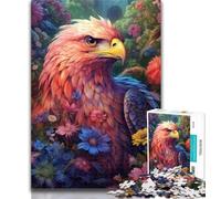Puzzles for Adults Colourful Eagles 1000 Piece Jigsaw Puzzles for Teenagers Gifts,Toys Educational Games Stress Relieving Wall Decoration 26x38cm