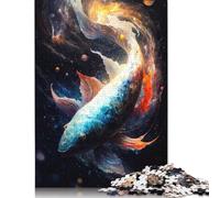 Puzzles for Adults Cosmic Koi 2 1000 Piece Jigsaw Puzzles Wood Puzzle for Adults And Age 18 Years Up Puzzle Fun Puzzles Games 1000pcs (75x50cm)