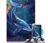 Puzzles for Adults Cosmic Whale Adult Jigsaws 1000 Pieces Difficult,Challenging Game for The Whole for Women, Gifts for Men 26x38cm