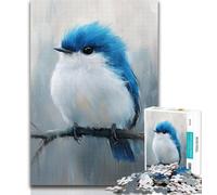 Puzzles for Adults Cute Little Blue Bird Jigsaw Puzzles for Adults,Toys Educational Games Stress Relieving Great Gifts And Toys 50x75cm