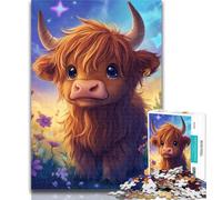 Puzzles for Adults Cute Yak Baby Jigsaw Puzzles for Adults 1000 Piece,Fun Activity for Home, Rainy Days Toys, Birthday Gifts 26x38cm