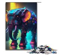 Puzzles for Adults Cyber Elephant 1000 Piece Paper Jigsaw for Kids Age 12 Years Up Home Decoration 1000 PCS(38x26cm)