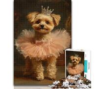 Puzzles for Adults Dog Dancing Ballet Puzzles 1000 Pieces for Teenagers,Decompressing Intellectual Educational Toy Birthday Present, Gifts 50x75cm