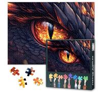 Puzzles for Adults Dragon Eye, Jigsaw Puzzles for Adults 1000 - Wildlife Art, Hard Impossible Puzzle 27.5x19.7 Inch, Educational Games for Family, Birthday Party Gift Idea (Animals Series)