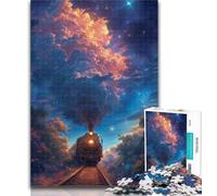 Puzzles for Adults Dream Train 1000 Pieces Jigsaw Puzzle for Adults& Teens,Vibrant And Unique Design Relaxing & Challenging Puzzle Experience 50x75cm