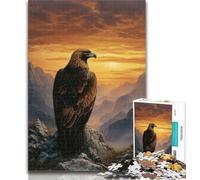 Puzzles for Adults Eagle at Sunset Adult Jigsaws 1000 Pieces Difficult,Toys Educational Games Stress Relieving Artists Collection, Fine Art 50x75cm