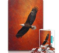 Puzzles for Adults Eagle Flower Oil Painting 1000 Pieces Jigsaw Puzzle for Adults& Teens,Vibrant And Unique Design Relaxing & Challenging Puzzle Experience 26x38cm