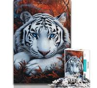 Puzzles for Adults Fallen Tiger 1000 Pieces Jigsaw Puzzles for Adults And Teens,gifts for Friends And Family for Age 14 (50x75cm)