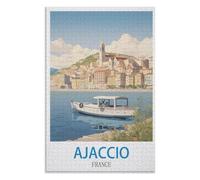 puzzles for adults, family puzzle game birthday gifts, Ajaccio France，Adults 1000 Piece Jigsaw Puzzle- Christmas，52x38，paper puzzle ，AA-714