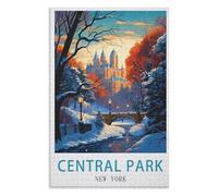 puzzles for adults, family puzzle game birthday gifts, Central Park New York ,Adults 1000 Piece Jigsaw Puzzle- Christmas,52x38,paper puzzle ,AA-314