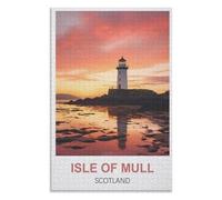 puzzles for adults, family puzzle game birthday gifts, Isle of Mull Scotland，Adults 1000 Piece Jigsaw Puzzle- Christmas，38x26，paper puzzle，AA-1374