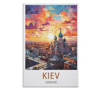 puzzles for adults, family puzzle game birthday gifts, Kiev Ukraine，Adults 1000 Piece Jigsaw Puzzle- Christmas，75x50，wooden puzzle ，AA-534