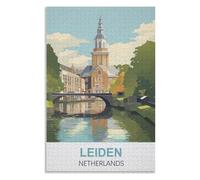puzzles for adults, family puzzle game birthday gifts, Leiden Netherlands，Adults 1000 Piece Jigsaw Puzzle- Christmas，75x50，wooden puzzle ，AA-1094