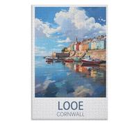 puzzles for adults, family puzzle game birthday gifts, Looe Cornwall ，Adults 1000 Piece Jigsaw Puzzle- Christmas，70x50，paper puzzle，AA-874