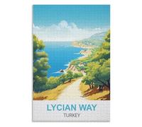 puzzles for adults, family puzzle game birthday gifts, Lycian Way Turkey,Adults 1000 Piece Jigsaw Puzzle- Christmas,52x38,paper puzzle ,AA-1054