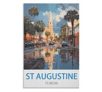 puzzles for adults, family puzzle game birthday gifts, St Augustine Florida，Adults 1000 Piece Jigsaw Puzzle- Christmas，75x50，wooden puzzle ，AA-674