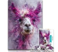 Puzzles for Adults Fantasy Alpaca Jigsaw Puzzles for Adults 1000 Pieces,Educational Stress Relief Toy Great Gifts And Toys 26x38cm