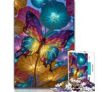Puzzles for Adults Fantasy Butterfly 1000 Piece Jigsaw Puzzle for Adults Teens,Birthday Present, Gifts, Wall Art for And Age 14 Years Up (26x38cm)