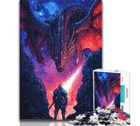 Puzzles for Adults Fantasy Dragon Jigsaw Puzzles for Adults 1000 Piece,Fun Activity for Home, Rainy Days Toys, Birthday Gifts 50x75cm