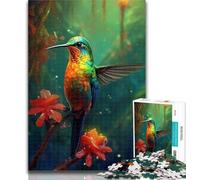 Puzzles for Adults Fantasy Hummingbird Adult Jigsaws 1000 Piece,with Fully Interlocking Randomly Shaped Pieces for And 14 Years Old 50x75cm