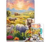 Puzzles for Adults Farm Animal Jigsaw Puzzles for Adults 1000 Pieces,Educational Stress Relief Toy Great Gifts And Toys 26x38cm