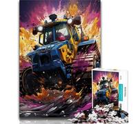 Puzzles for Adults Farming Tractor Jigsaw Puzzles for Adults,for Educational Game Challenge Toy Artists Collection, Fine Art (26x38cm)