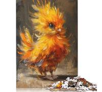 Puzzles for Adults Fiery Chick 500 Piece Jigsaw Puzzles Wood Jigsaw for Adults And Age 18 Years Up Impossible Puzzle 500pcs (52x38cm)