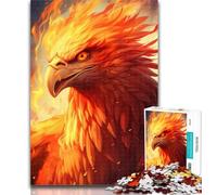 Puzzles for Adults Fire And Lightning Beautiful Eagle 1000 Piece Jigsaw Puzzles for Adults Gifts,Interesting Stress Reduction Parent-child Interaction 26x38cm