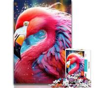 Puzzles for Adults Flamingo Puzzles for Teenagers 1000 Pieces,Decompressing Intellectual Educational Toy Birthday Present, Gifts 75x50cm