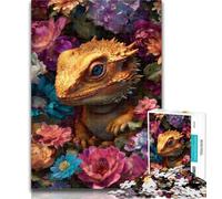 Puzzles for Adults Flowers And Baby Dragons Jigsaw Puzzle 1000 Pieces for Teenagers,Educational Game Challenge Toy for Women And Men 50x75cm