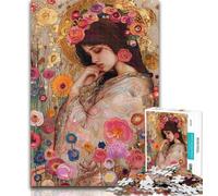 Puzzles for Adults Flowers And Beauties Jigsaws 1000 Pieces for Adults,with Fully Interlocking Randomly Shaped Pieces for And 14 Years Old 50x75cm