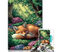 Puzzles for Adults Forest Fox Jigsaw Puzzles for Adults,Toys Educational Games Stress Relieving Great Gifts And Toys 26x38cm