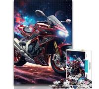 Puzzles for Adults Galaxies Motorcycles Jigsaw Puzzle 1000 Pieces for Teenagers,Educational Game Challenge Toy for Women And Men 50x75cm