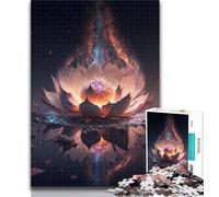 Puzzles for Adults Galaxy Fantasy Lotus Puzzles 1000 Pieces for Teenagers,Decompressing Intellectual Educational Toy Birthday Present, Gifts 50x75cm